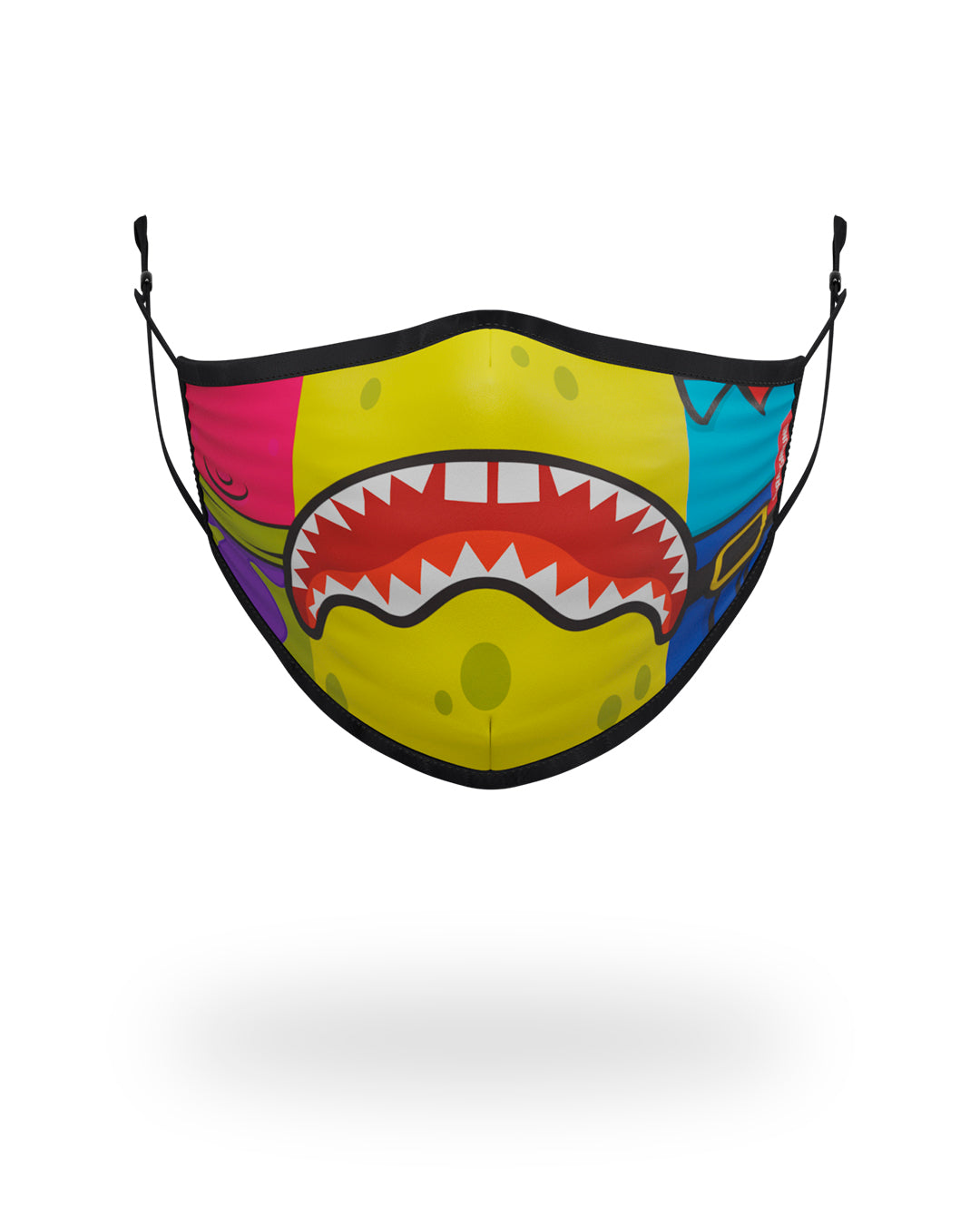 SPRAYGROUND® FASHION MASK ADULT SPONGEBOB OG SHARK FORM FITTING FACE-COVERING