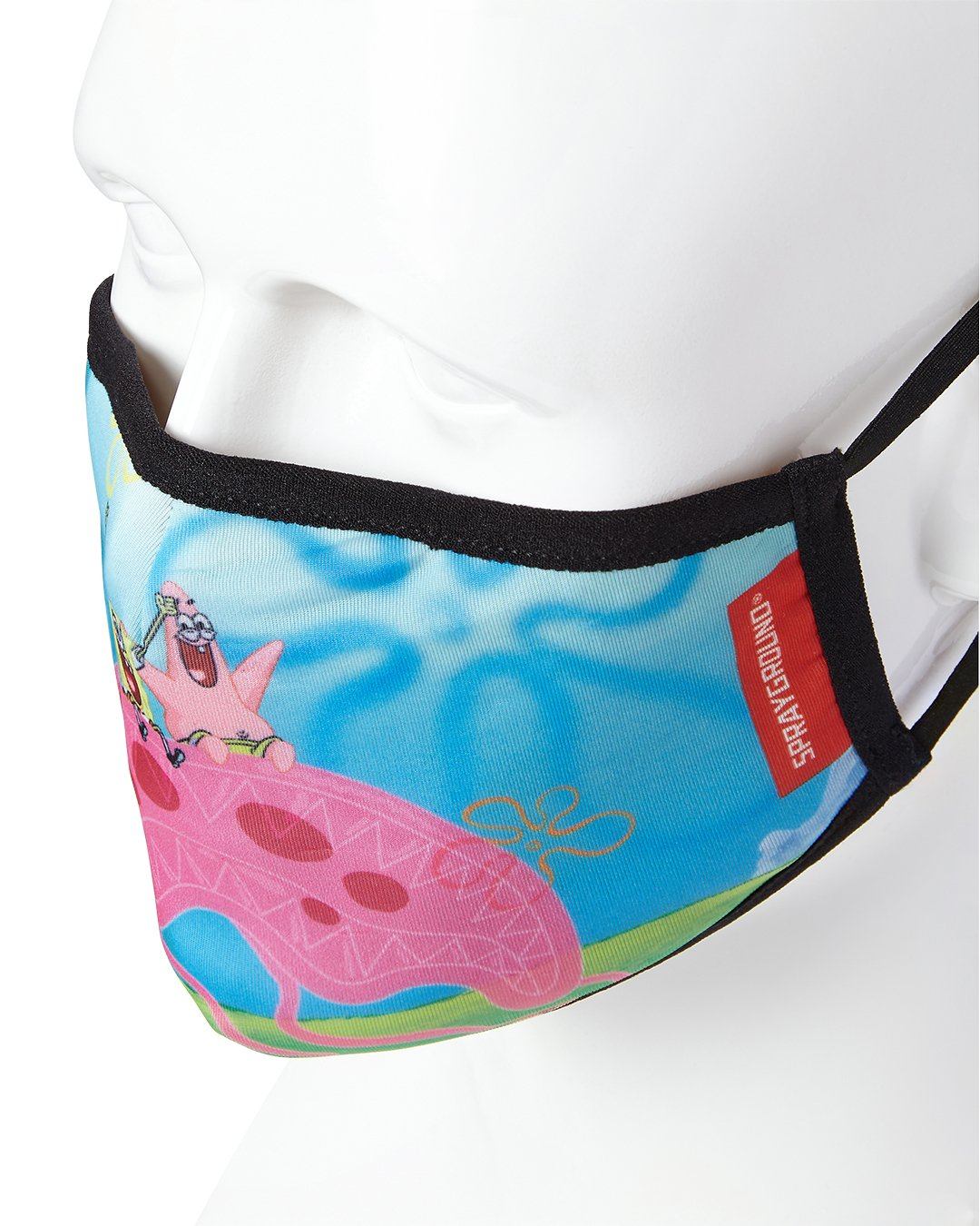 SPRAYGROUND® FASHION MASK ADULT SPONGEBOB JELLY SHARK FORM FITTING FACE-COVERING