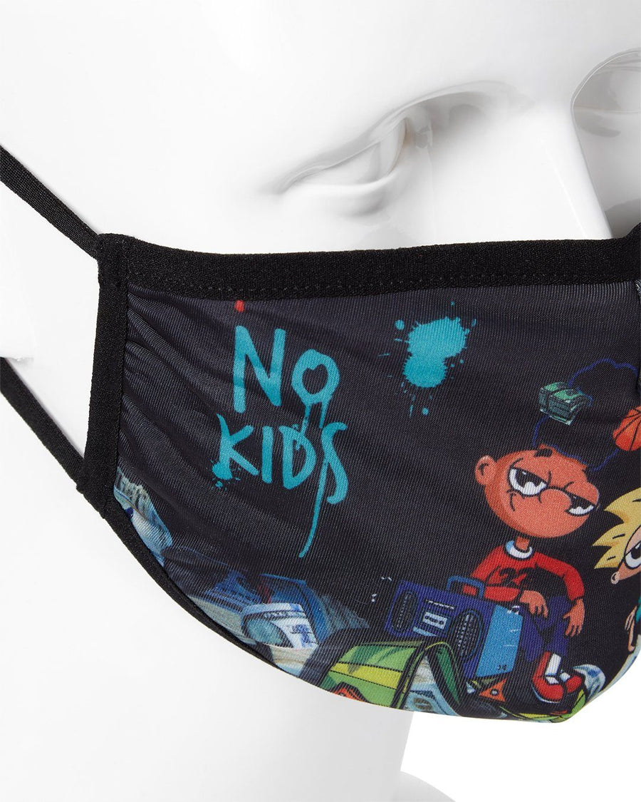 SPRAYGROUND® FASHION MASK ADULT HEY ARNOLD MONEY STACKS FORM FITTING FACE-COVERING