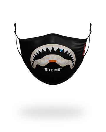 SPRAYGROUND® FASHION MASK BITE ME SHARK (BLK) POLYESTER FACE MASK