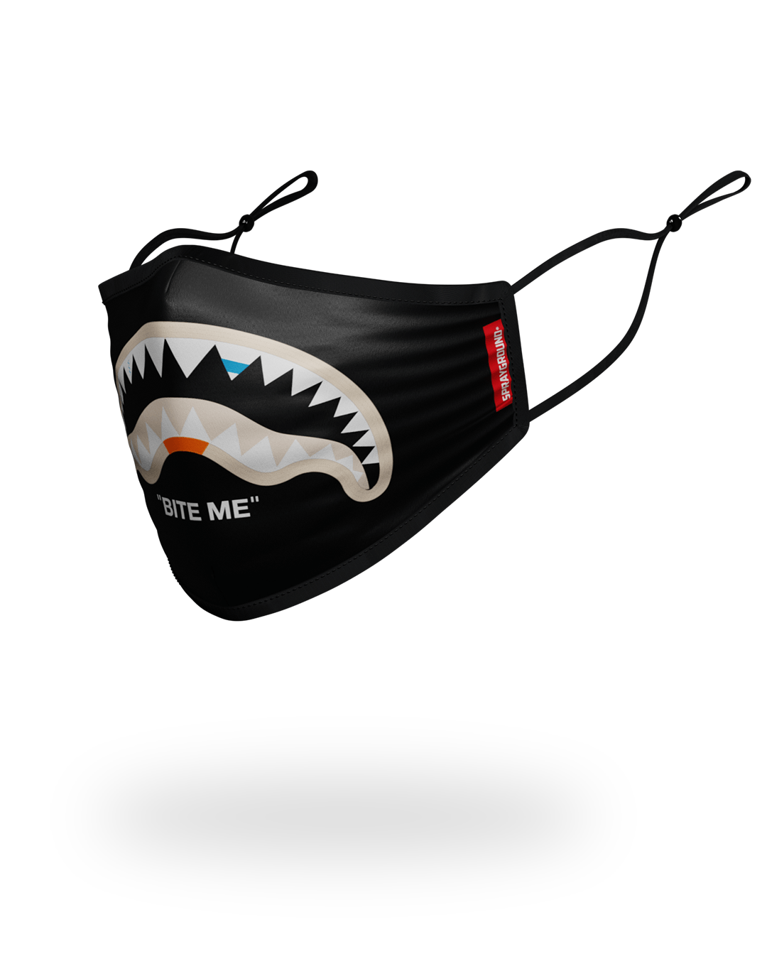 SPRAYGROUND® FASHION MASK BITE ME SHARK (BLK) POLYESTER FACE MASK