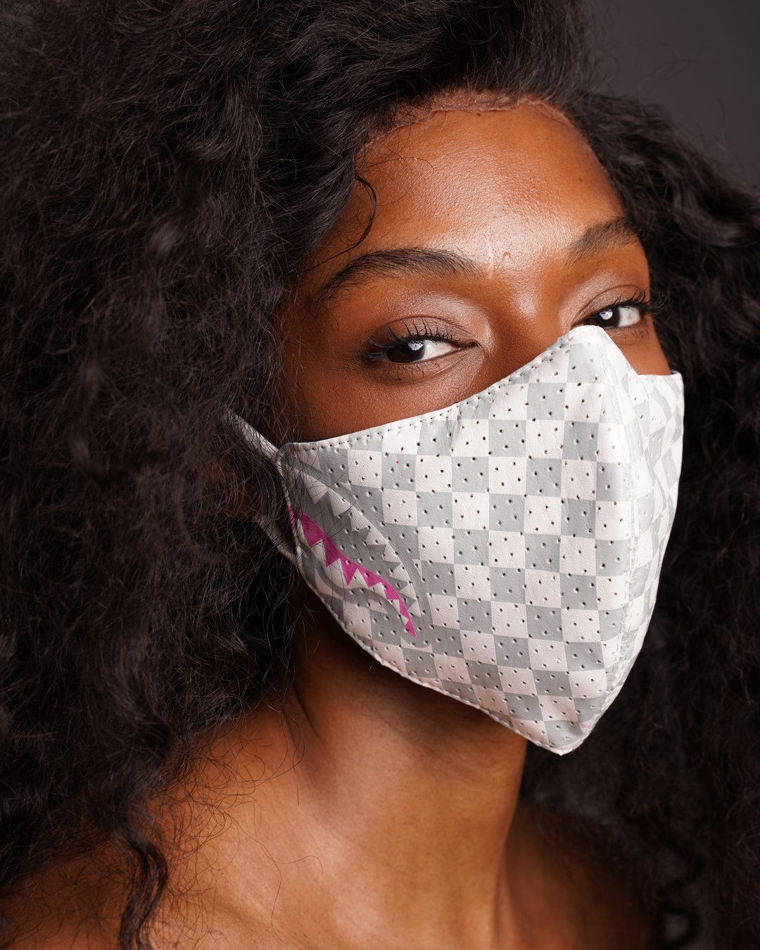 SPRAYGROUND® FASHION MASK ROSE ALL DAY VEGAN LEATHER FACE MASK