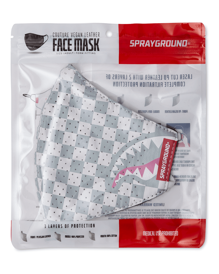 SPRAYGROUND® FASHION MASK ROSE ALL DAY VEGAN LEATHER FACE MASK