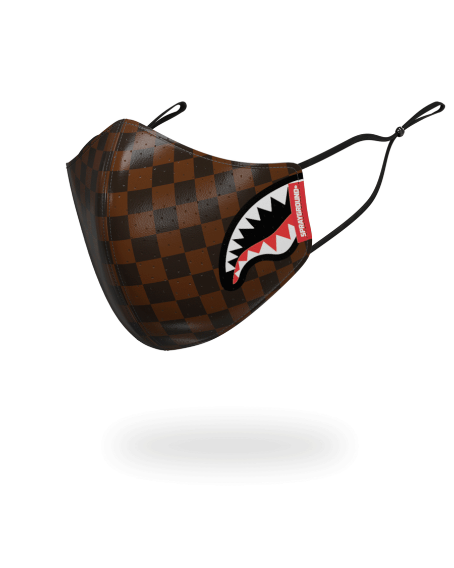 SPRAYGROUND® FASHION MASK SHARKS IN PARIS VEGAN LEATHER FACE MASK