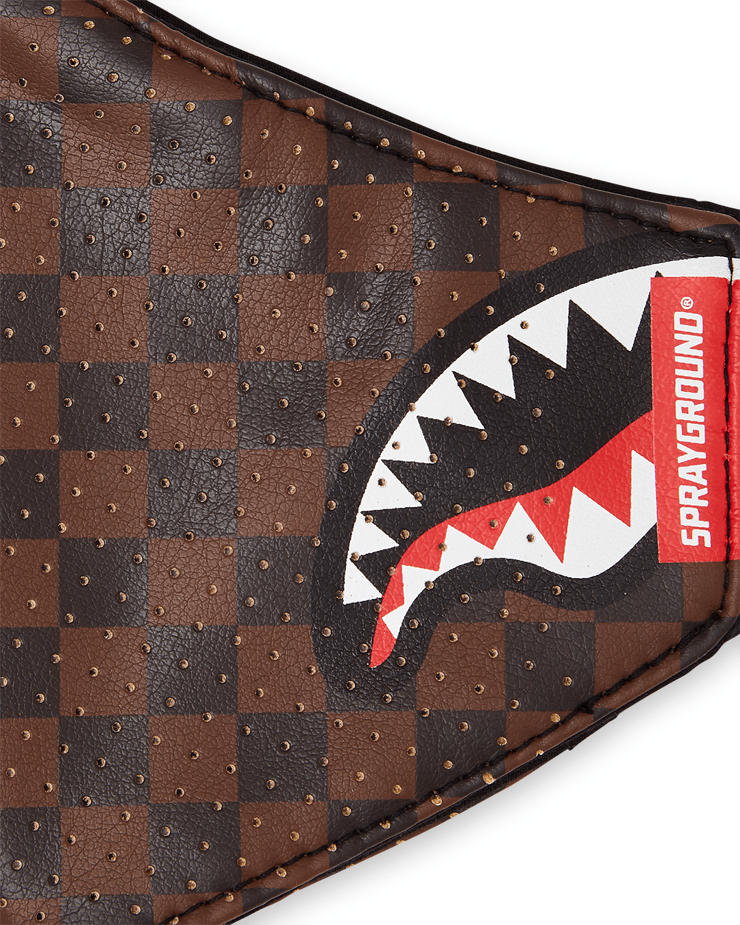 SPRAYGROUND® FASHION MASK SHARKS IN PARIS VEGAN LEATHER FACE MASK