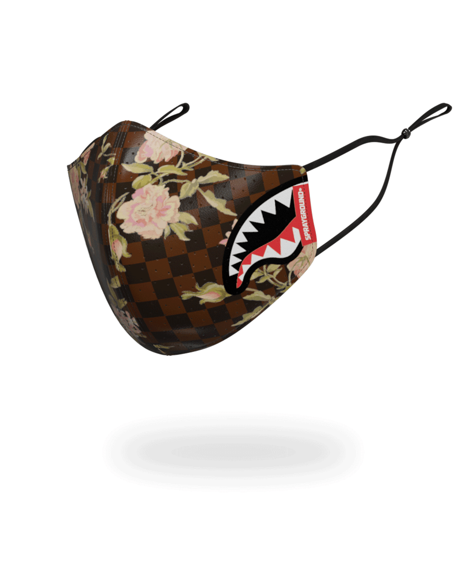 SPRAYGROUND® FASHION MASK SHARKFLOWER VEGAN LEATHER FACE MASK