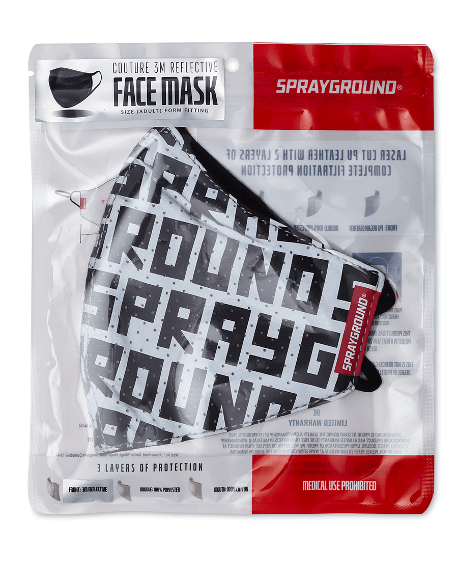 SPRAYGROUND® FASHION MASK SPRAYGROUND INFINITI 3M REFLECTIVE FACE MASK