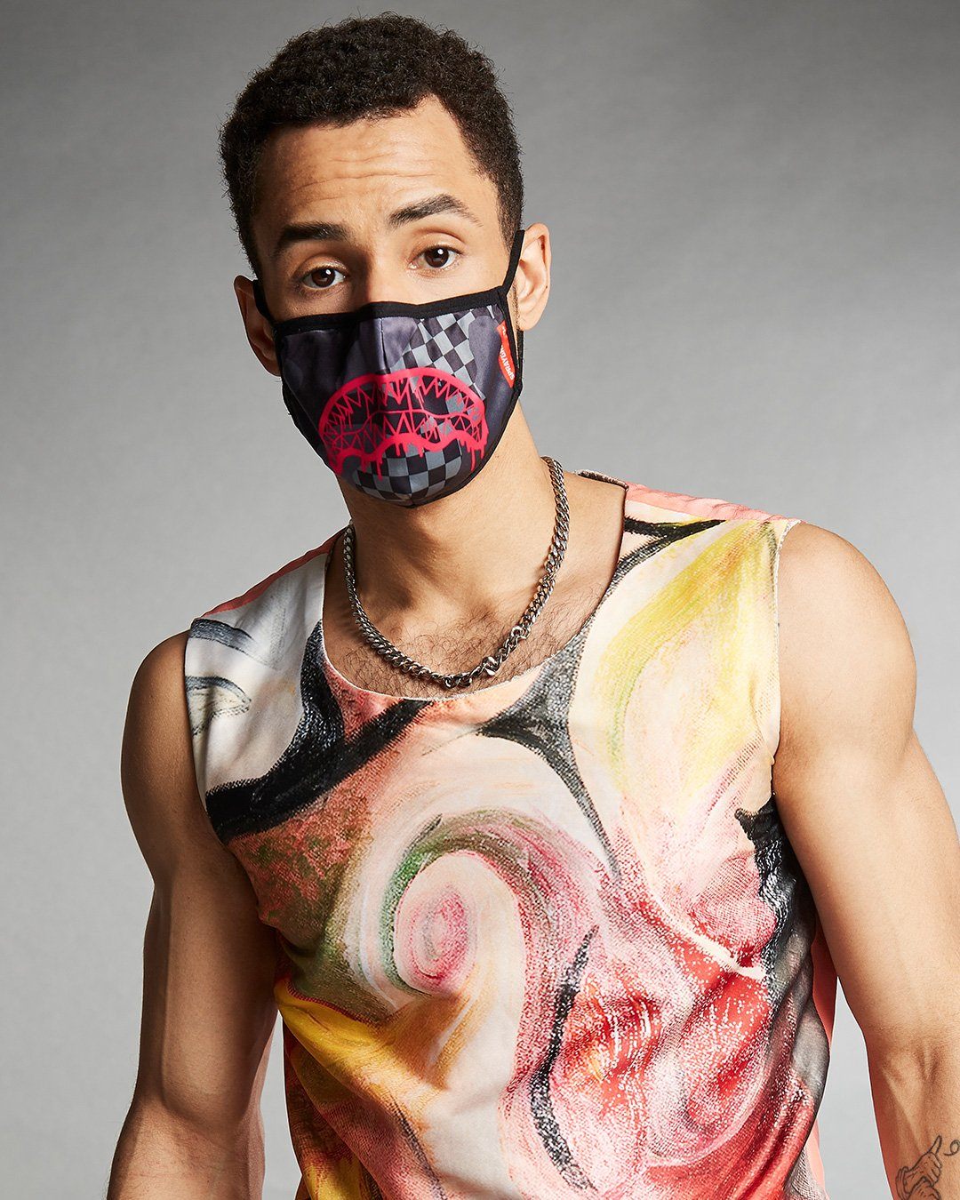 SPRAYGROUND® FACE MASK 3AM PINK DRIP FACE MASK