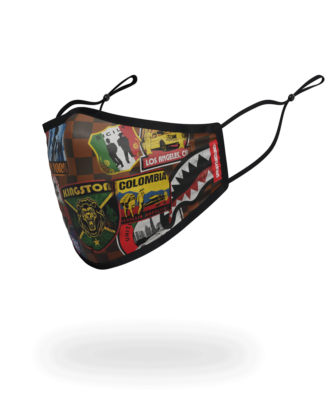 SPRAYGROUND® FACE MASK GLOBAL MOGUL FACE MASK