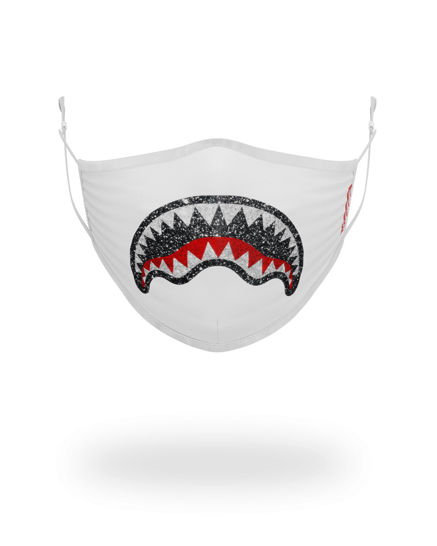 SPRAYGROUND® FACE MASK CLEARCUT FACE MASK (WHITE)