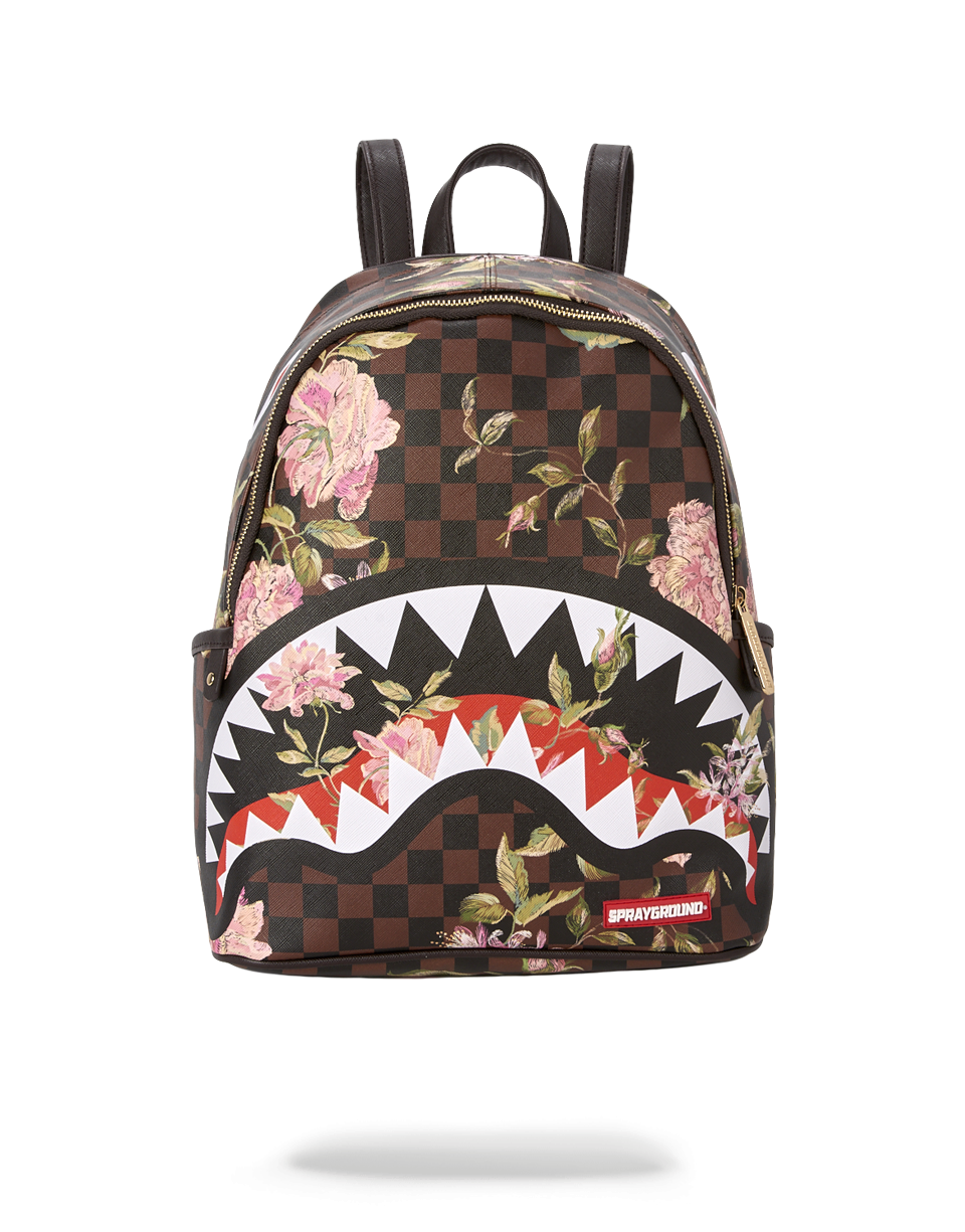 SPRAYGROUND® BACKPACK SHARKFLOWER SAVAGE BACKPACK (SMALLER MORE ELEGANT BACKPACK)