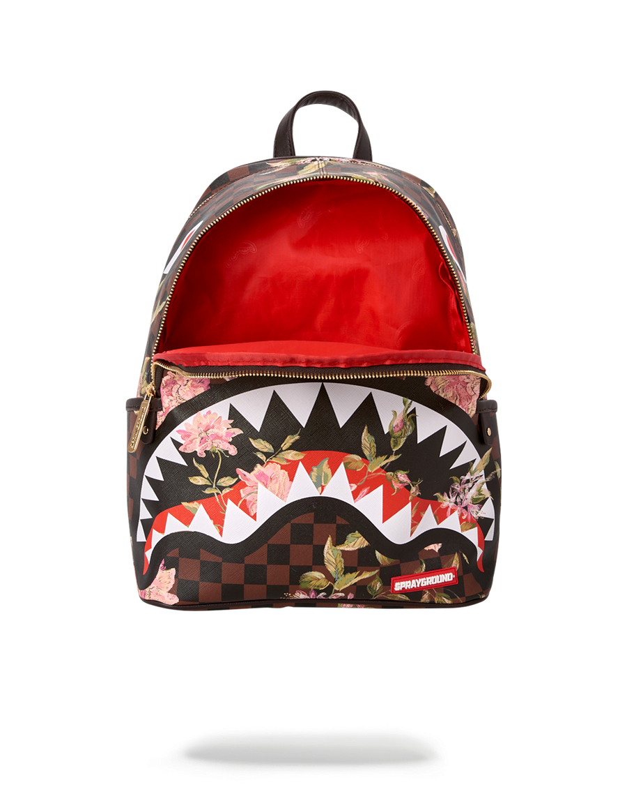 SPRAYGROUND® BACKPACK SHARKFLOWER SAVAGE BACKPACK (SMALLER MORE ELEGANT BACKPACK)